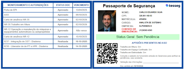 PASSAPORTE DE SEGURA